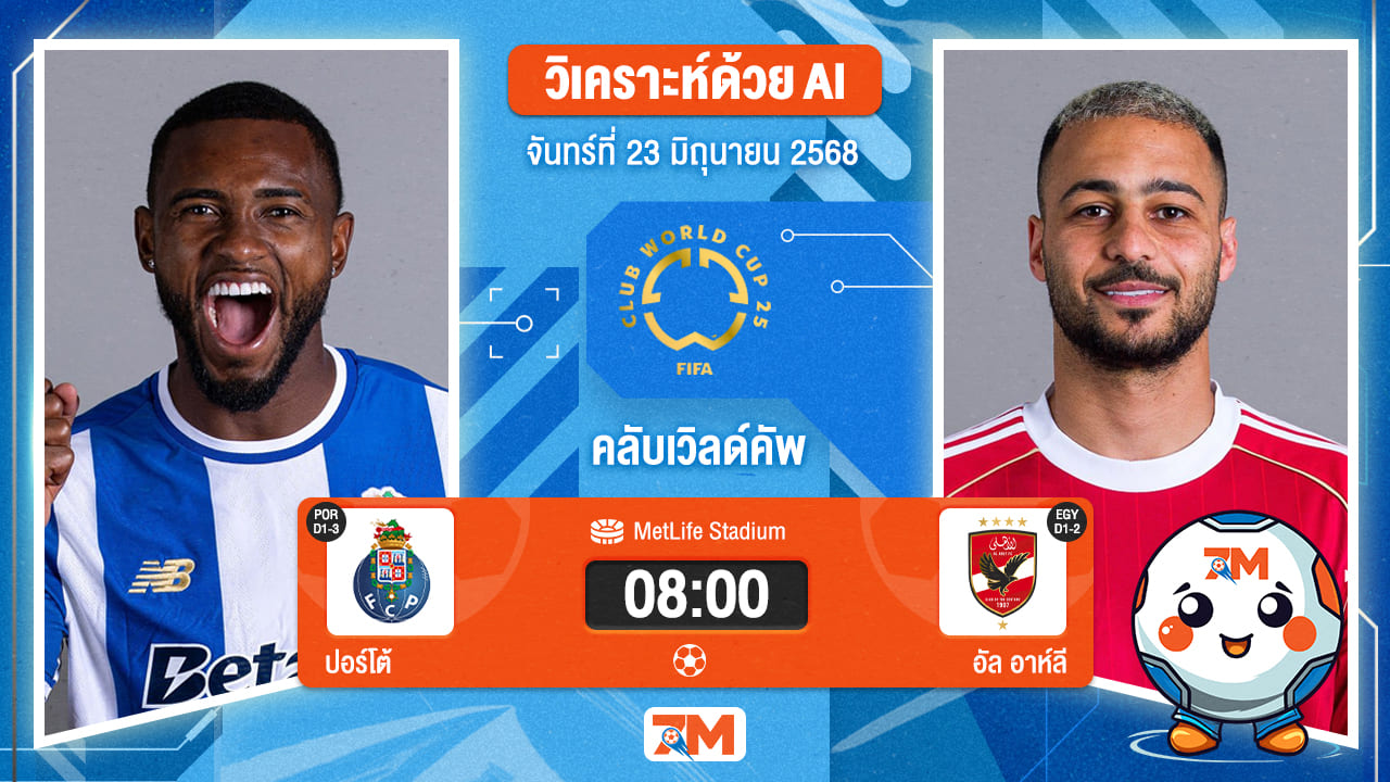 วิเคราะห์ฟุตบอล ฟีฟ่าคลับเวิลด์คัพ ระหว่าง ปอร์โต้ พบ เอล อาห์ลี