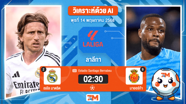 วิเคราะห์ฟุตบอล ลาลิกา ระหว่าง เรอัล มาดริด พบ มายอร์ก้า