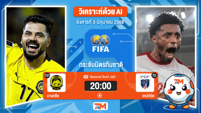 วิเคราะห์ฟุตบอล กระชับมิตรทีมชาติ ระหว่าง มาเลเซีย พบ เคปเวิร์ด