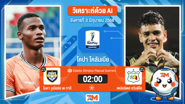 วิเคราะห์ฟุตบอล Colombia Copa Cup ระหว่าง Universitario de Popayan พบ เดปอร์เตส ควินดิโอ