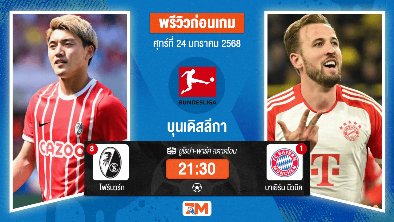 วิเคราะห์ฟุตบอลบุนเดิสลีกา ระหว่าง ไฟร์บวร์ก พบ บาเยิร์นมิวนิค