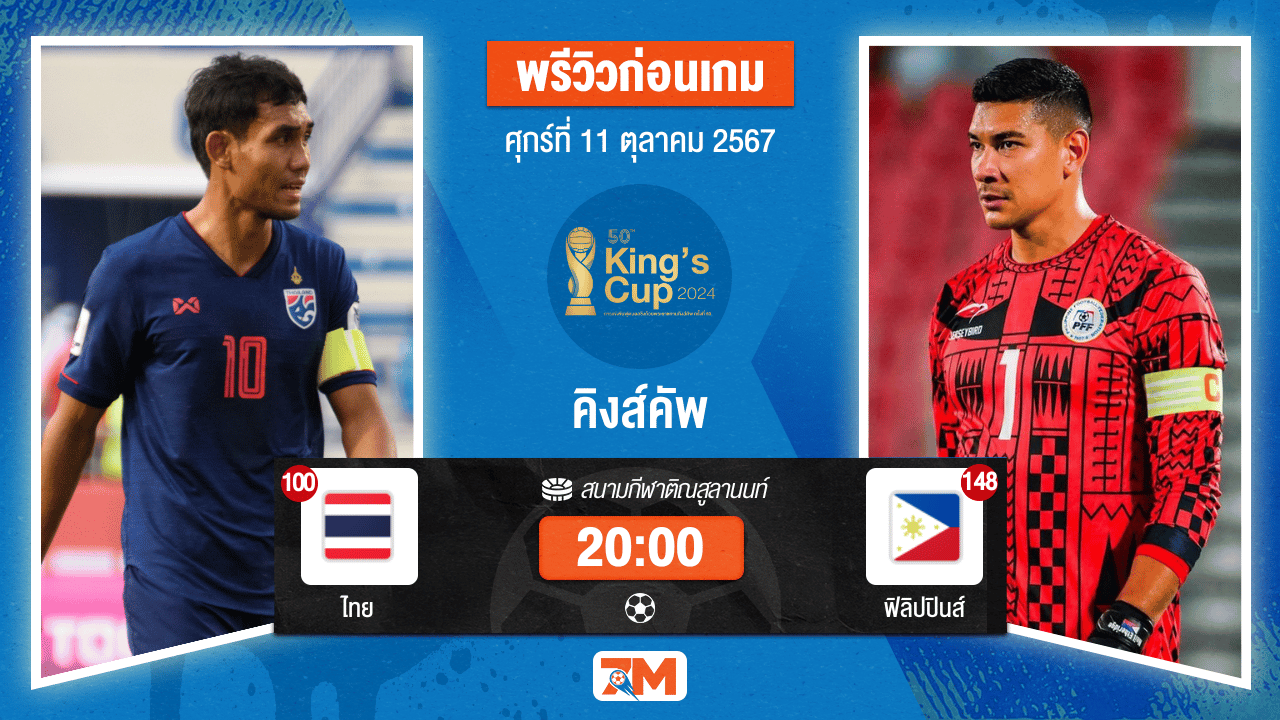 วิเคราะห์ฟุตบอล ชิงถ้วยพระราชทานคิงส์คัพ  ระหว่าง ไทย พบ ฟิลิปปินส์
