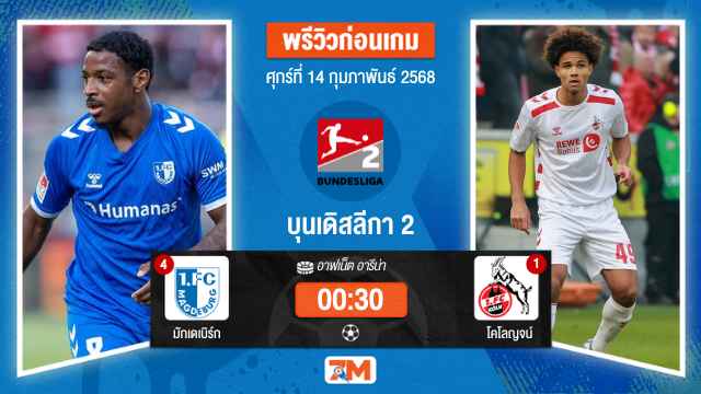 วิเคราะห์ฟุตบอลบุนเดสลีก้า 2 เยอรมัน ระหว่าง มักเดเบิร์ก พบ โคโลญจน์