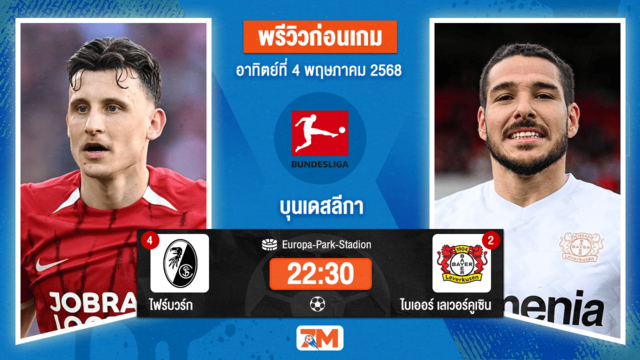วิเคราะห์ฟุตบอล บุนเดสลีกา ระหว่าง ไฟร์บวร์ก พบ ไบเออร์  เลเวอร์คูเซิน