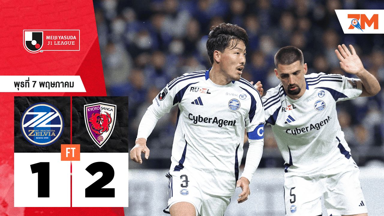 ผลบอลวันนี้ เกียวโต แซงก้า เอาชนะ มาชิดา เซลเวีย 2-1