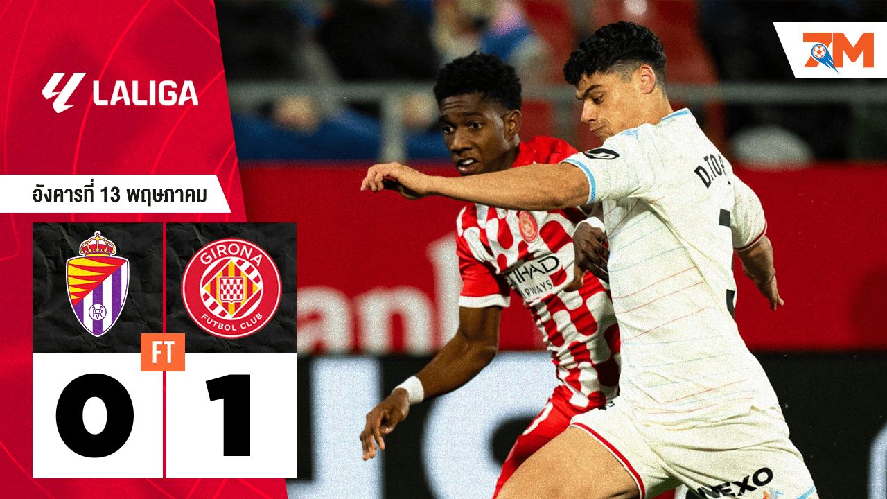 ผลบอลวันนี้ คิโรน่า เอาชนะ เรอัล บายาโดลิด ไปได้อย่างหวุดหวิด 1-0