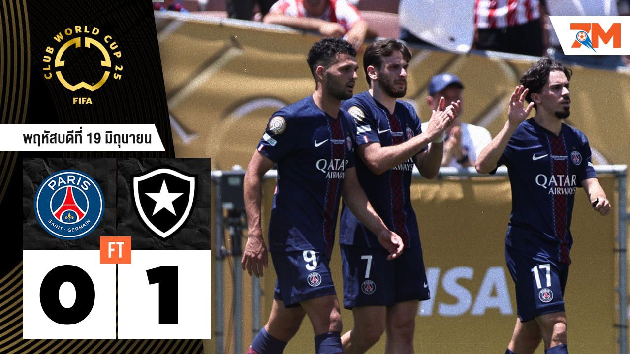 ผลบอลวันนี้ พลิกล็อกสนั่น! โบตาโฟโก้ บุกสยบ เปแอสเช 1-0