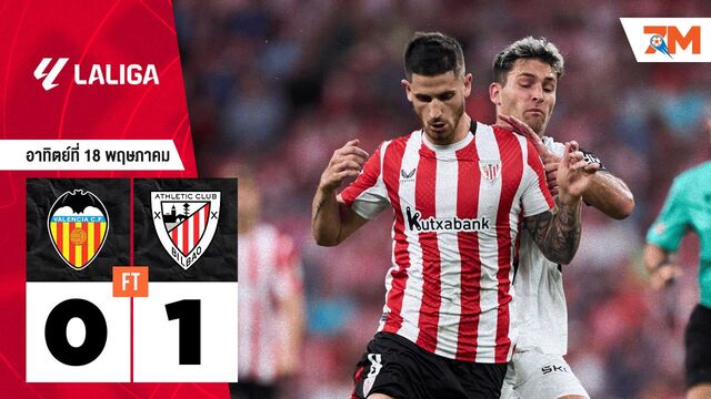 ผลบอลวันนี้ แอธเลติก บิลเบา เอาชนะ บาเลนเซีย 1-0