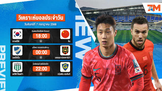 ทีเด็ดบอลวันนี้ 7 ก.ค. 2568 วิเคราะห์บอลแม่นๆ เข้าเต็มทุกวัน | Ball7m