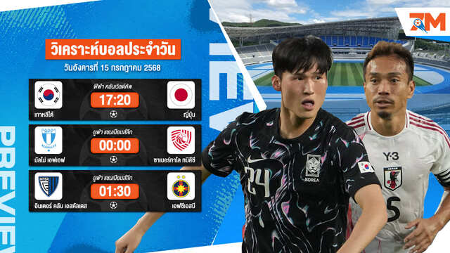 ทีเด็ดบอลวันนี้ 15 ก.ค. 2568 วิเคราะห์บอลแม่นๆ เข้าเต็มทุกวัน | Ball7m